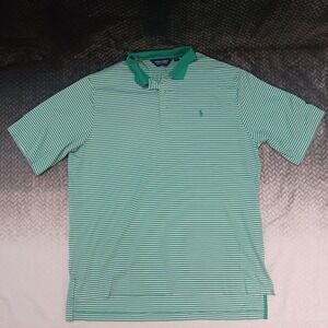 Polo Golf Ralph Lauren Striped Polo Shirt Golf‎ Casual Short Sleeve Men's XL